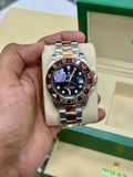GMT Root Bear | Rose Two Tone Oyster | Black Dial