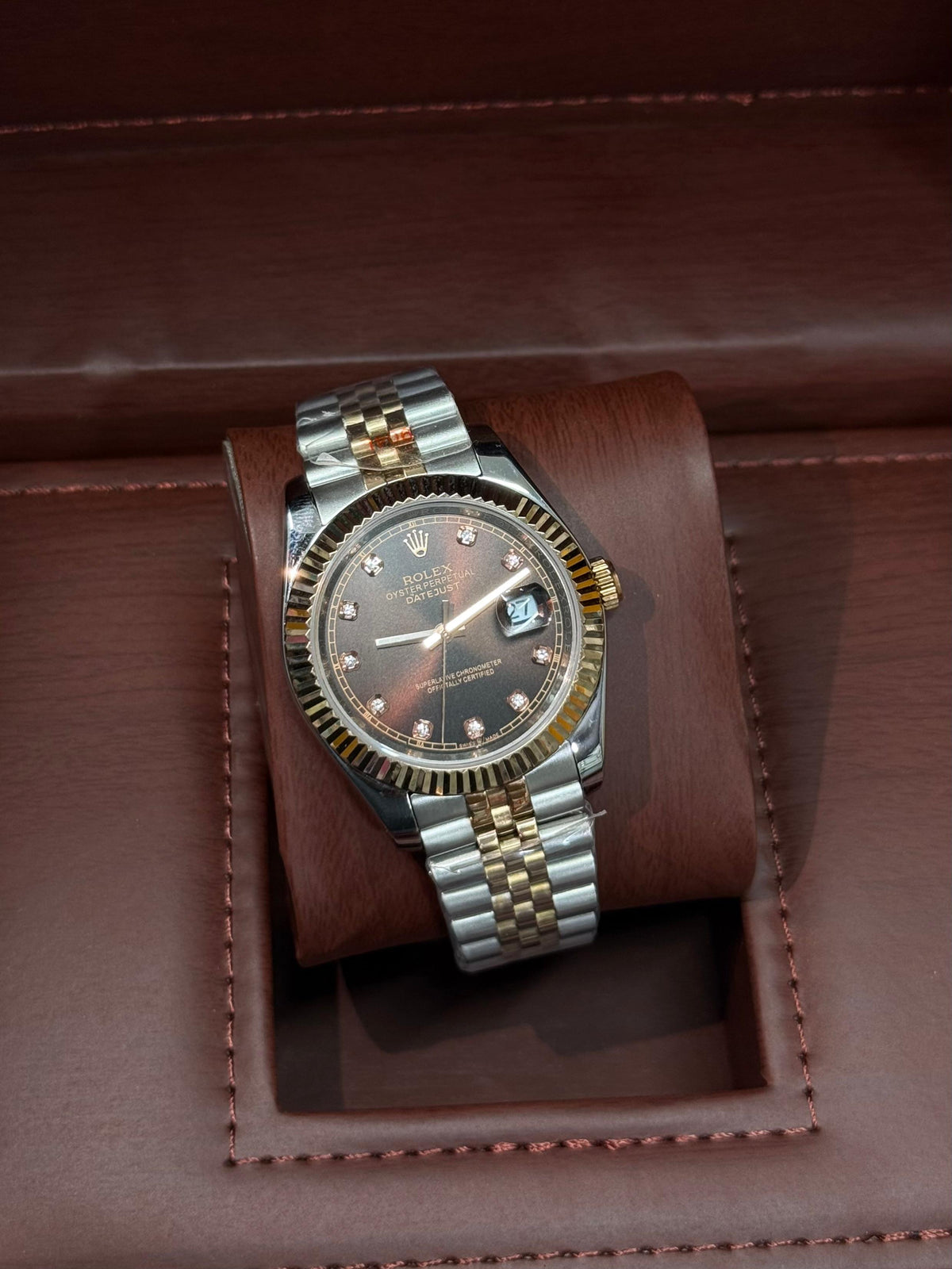 Premium Datejust | 36mm | Rose Two Tone | Brown Dial
