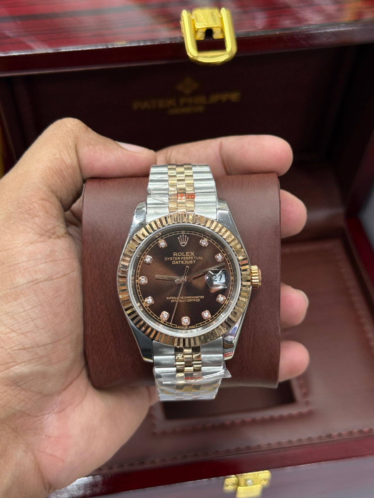 Premium Datejust | 36mm | Rose Two Tone | Brown Dial